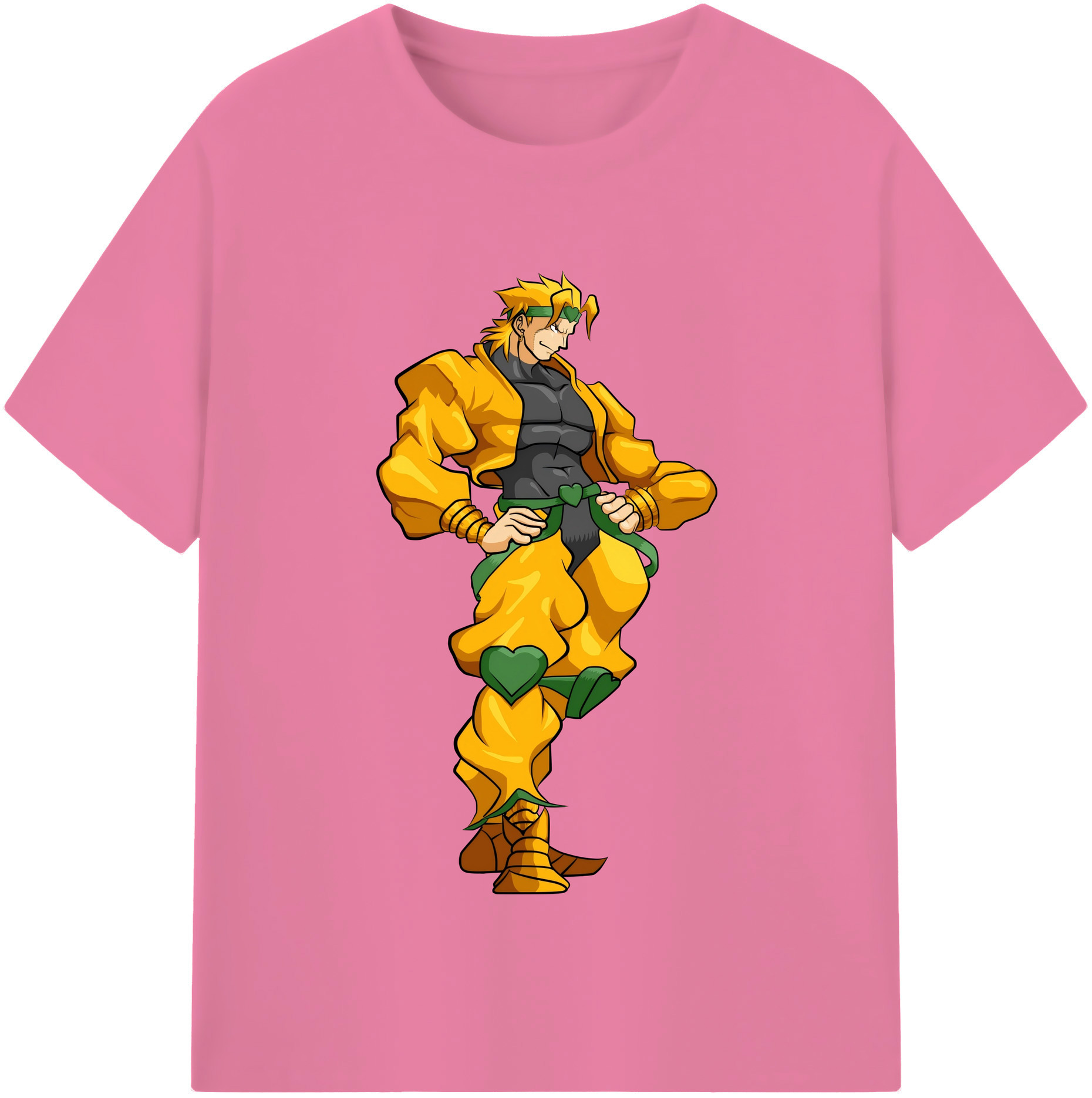 （画像用） ジョジョの奇妙な冒険 ディオ?ブランドー JoJo's Bizarre Adventure Dio Brando 綿100％半袖Tシャツ（フロントプリント）